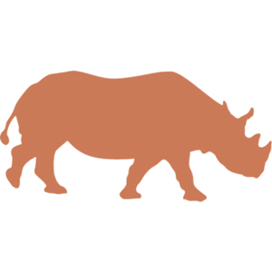 Nosorożec - ikona, infografika, kontur