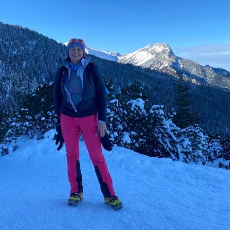 Małgorzata Lasota zdobywa szczyt w zimę