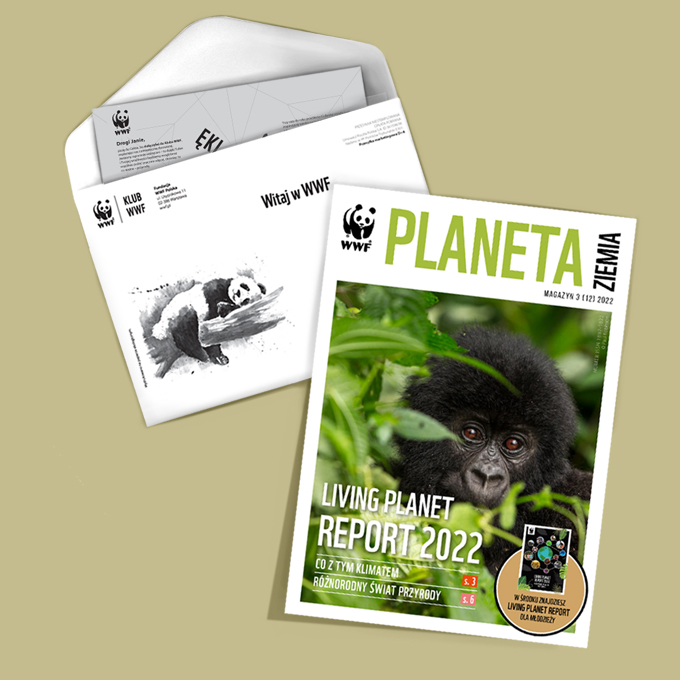 Klub WWF - pakiet powitalny z listem, niespodzianką i magazynem Planeta Ziemia